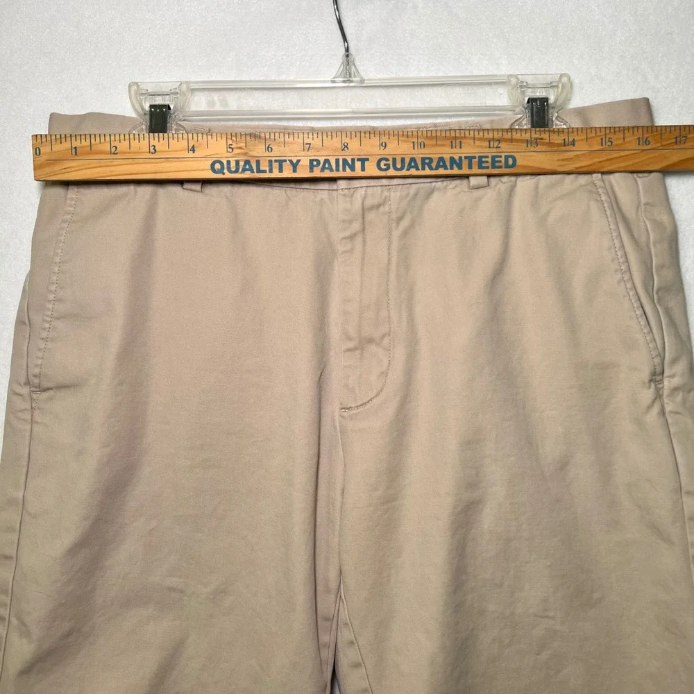 Brooks Brothers Men's Khaki Tan Chino Classic Preppy Old Money Shorts Size 33
